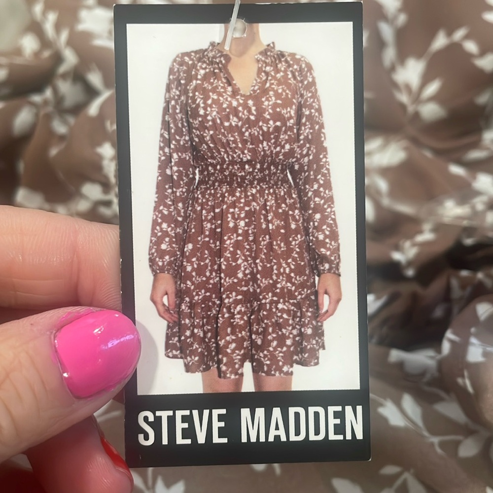 Steve Madden new with tags chocolate malt colored dress